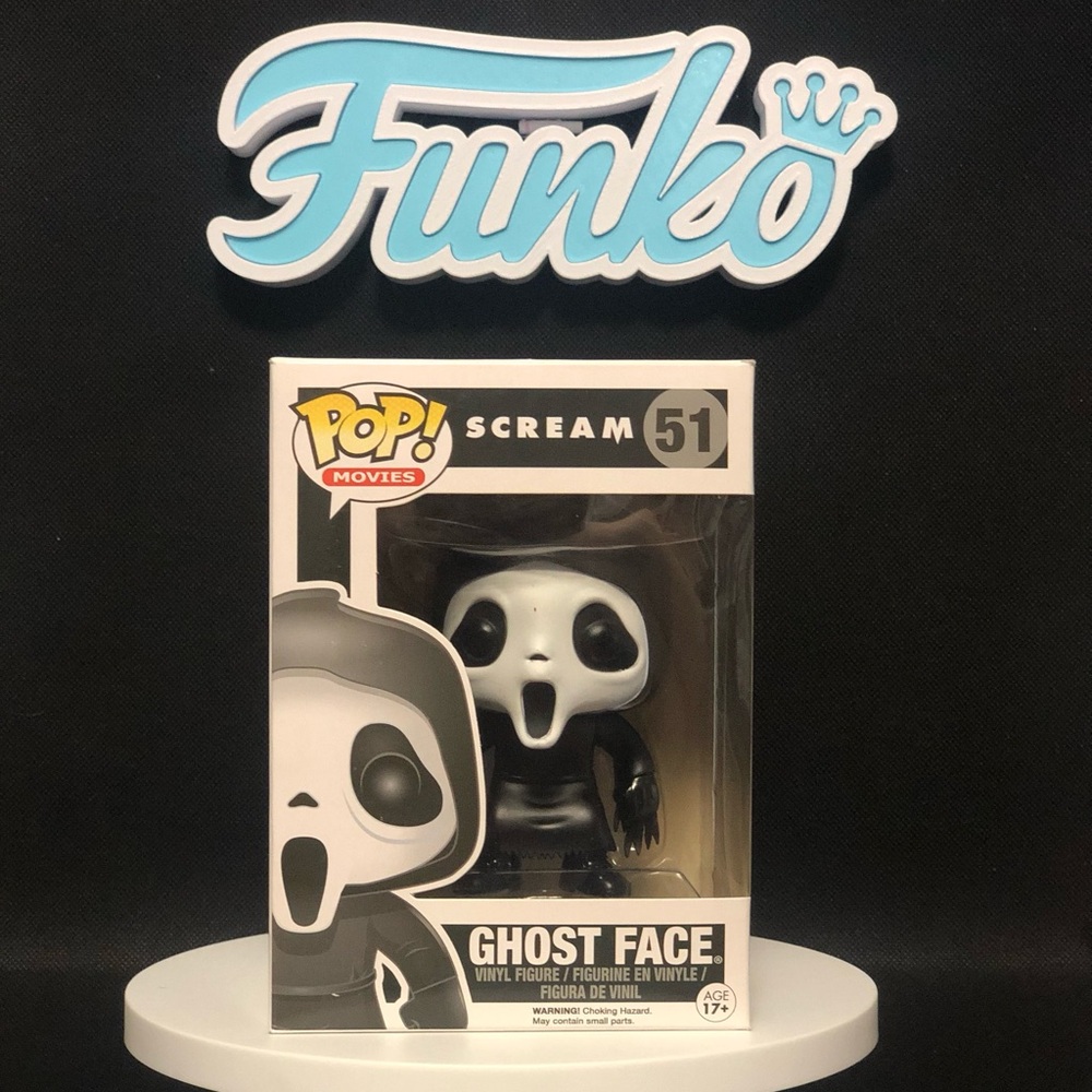 Ghost Face (Grail)- 51 ** RARE**- Scream- Mint Condition Funko